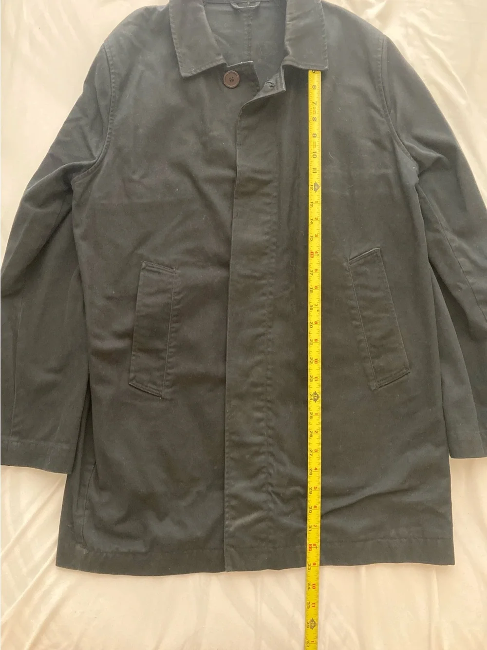 Men's American Apparel Black Car Coat Size Xs/S
